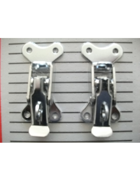 ATTACHES CAPOT CHROME VERROUILLABLE