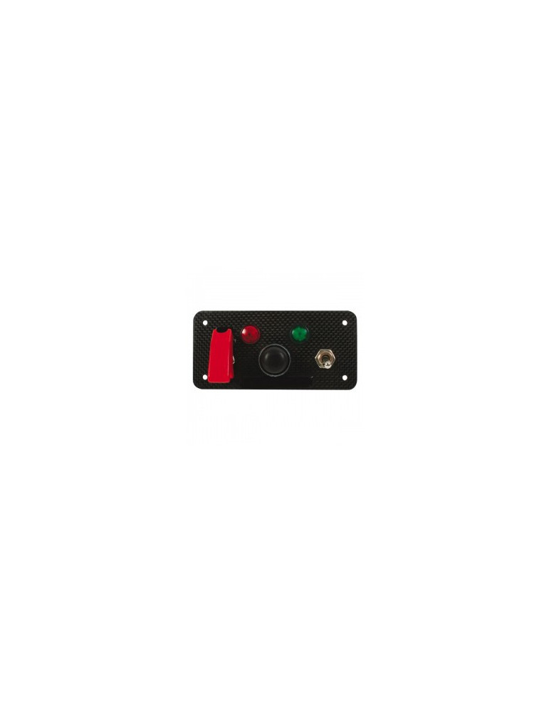 panneau de demarrage red spec grand modele carbone