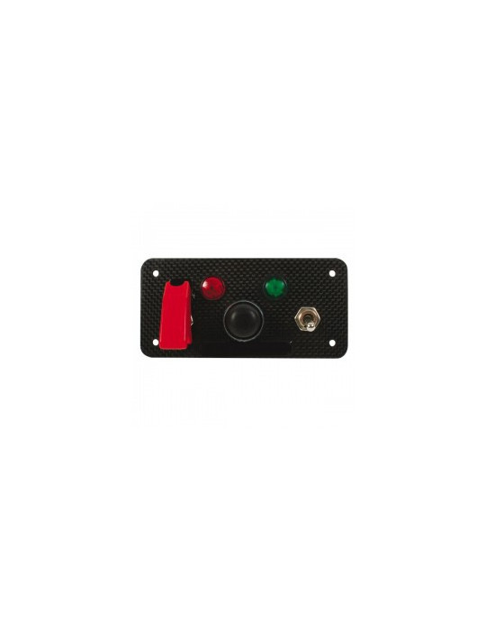 panneau de demarrage red spec grand modele carbone