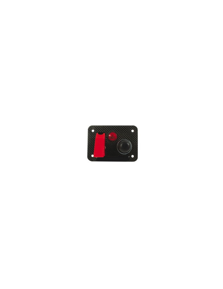 panneau de demarrage red spec petit modele carbone