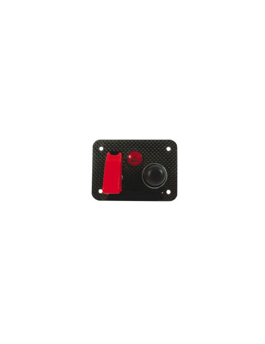 panneau de demarrage red spec petit modele carbone