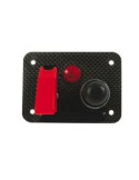 panneau de demarrage red spec petit modele carbone