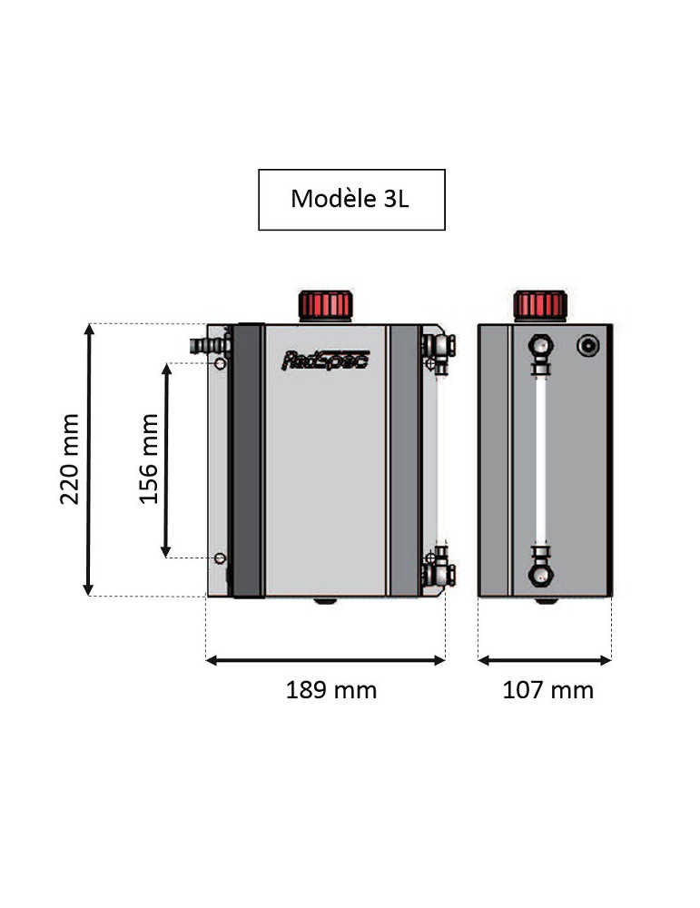 Récupérateur d'huile REDSPEC PREMIUM 3L