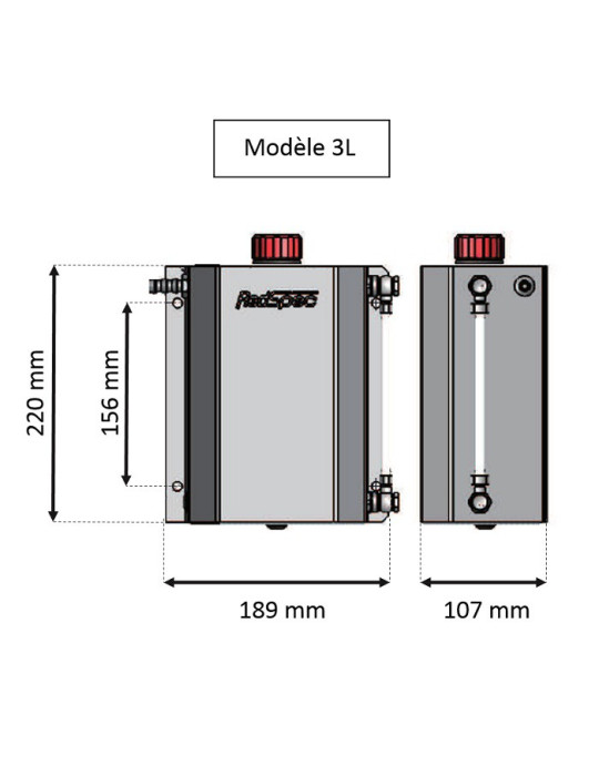 Récupérateur d'huile REDSPEC PREMIUM 3L