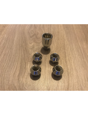 JEU DE 4 ECROUS ANTIVOL 12X125 CONIQUE