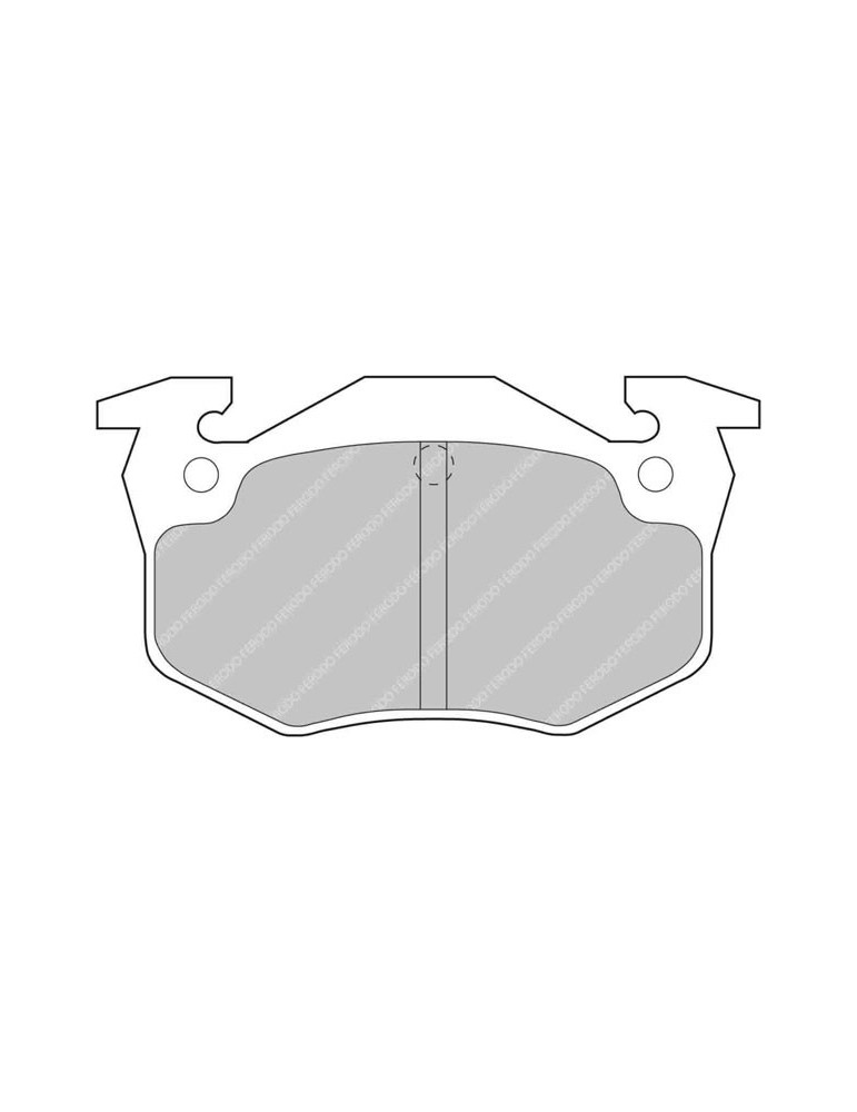 FERODO DS 2500 ARRIERE PEUGEOT 106/205/206/306/309/RENAULT 5 GTT/CLIO 1/CLIO 2/CITROEN SAXO 16V