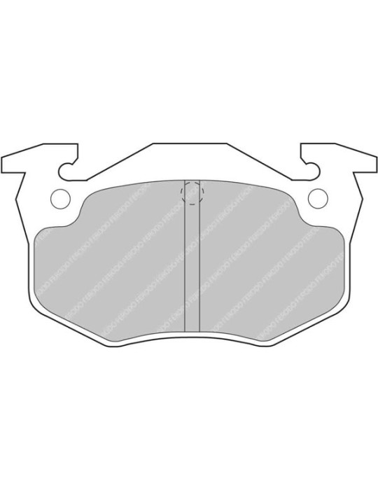 FERODO DS 2500 ARRIERE PEUGEOT 106/205/206/306/309/RENAULT 5 GTT/CLIO 1/CLIO 2/CITROEN SAXO 16V