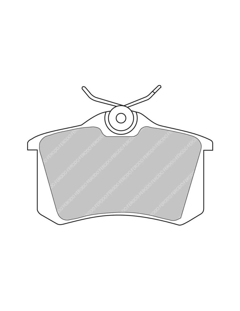 FERODO DS 2500 ARRIERE audi tt/audi a2/audi/a3/audi a4/citroen c2/c3/peugeot 307/405/vw golf 2/3/4