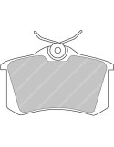 FERODO DS 2500 ARRIERE audi tt/audi a2/audi/a3/audi a4/citroen c2/c3/peugeot 307/405/vw golf 2/3/4