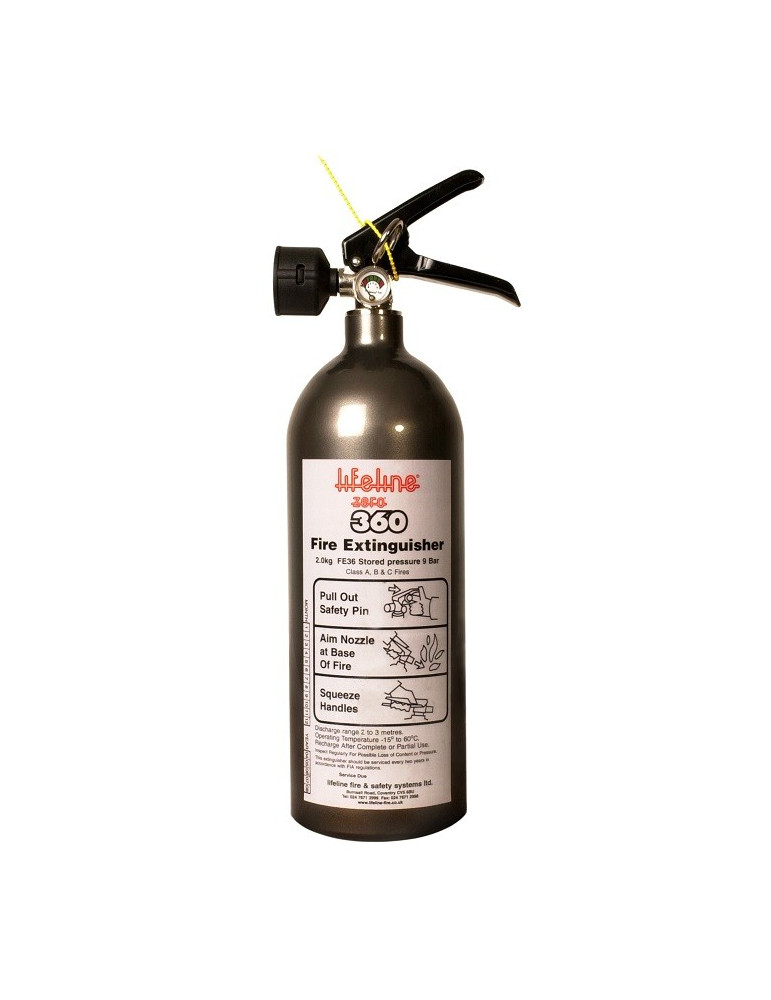 Extincteur FIA manuel LIFELINE kit ZERO 360 2 kg