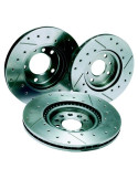 DISQUES DE FREIN REDSPEC Rainurés Percés pour PEUGEOT 205 RALLYE/ GTI 115 AVANT 247 X 20,5