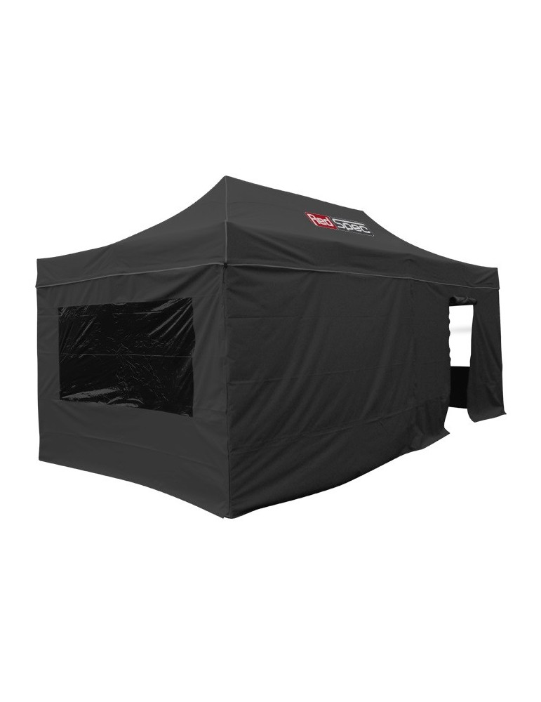 KIT PAROIS/MURS NOIR POUR TENTE 3 X 3 M ACIER NOIRE