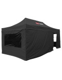 KIT PAROIS/MURS NOIR POUR TENTE 3 X 3 M ACIER NOIRE