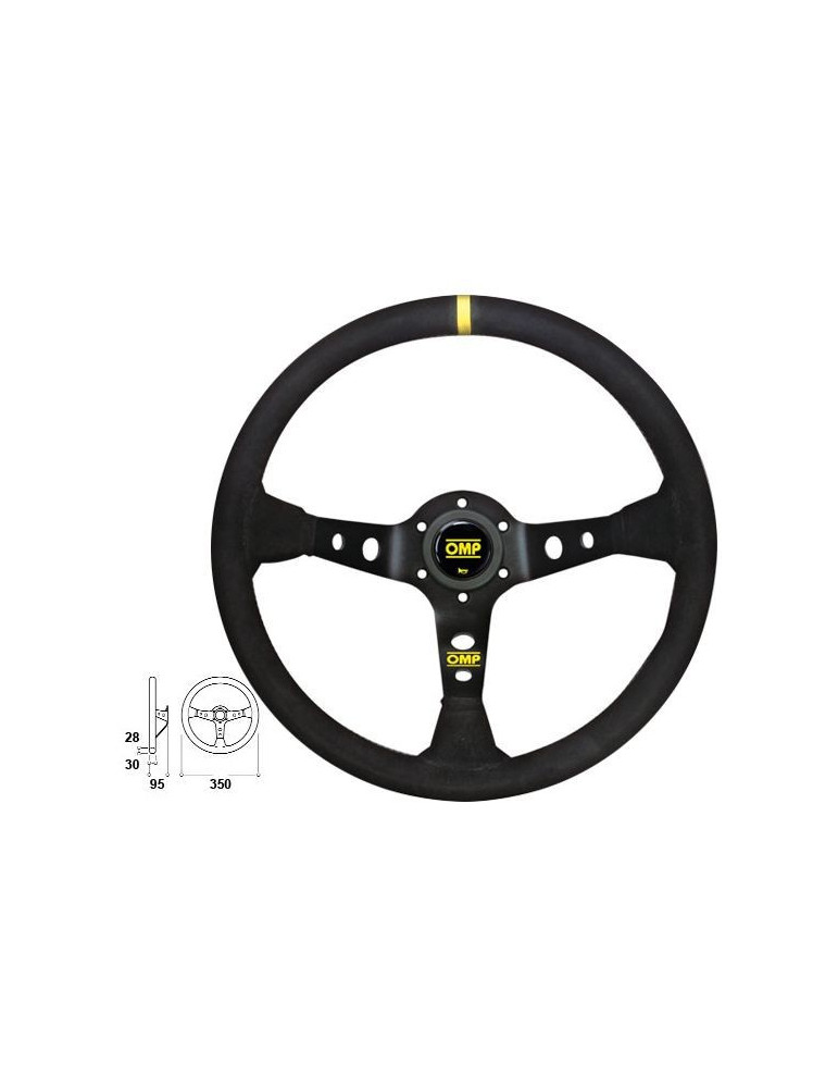 Volant tulipé OMP diamètre 350 mm rallye,circuit
