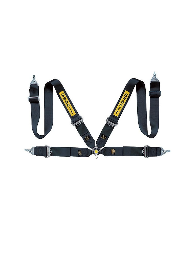 Harnais FIA SABELT 433S boucle aviation en aluminium /ajusteurs en acier