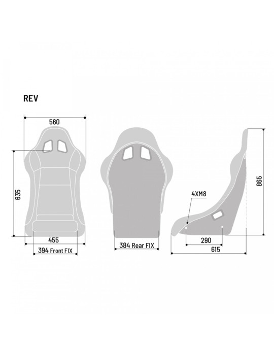 Baquet SPARCO FIA REV II noir 2017
