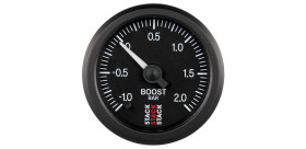 Manomètre STACK analogique pro pression turbo-1,0 à +2,0 BARS