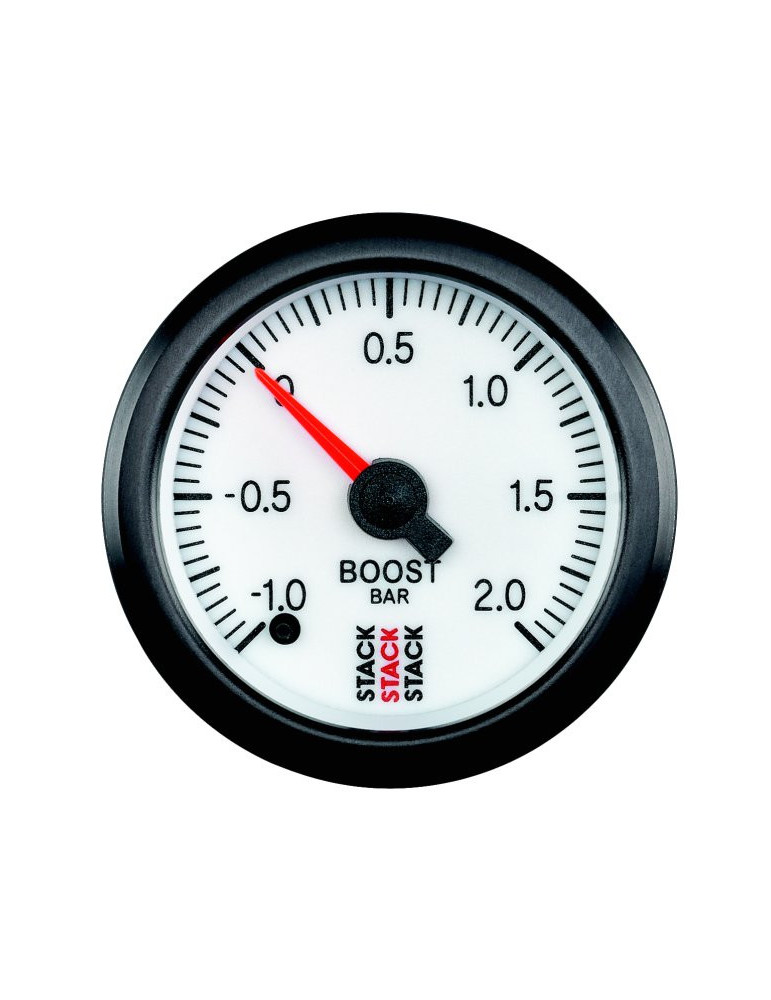 Manomètre STACK analogique pro pression turbo-1,0 à +2,0 BARS