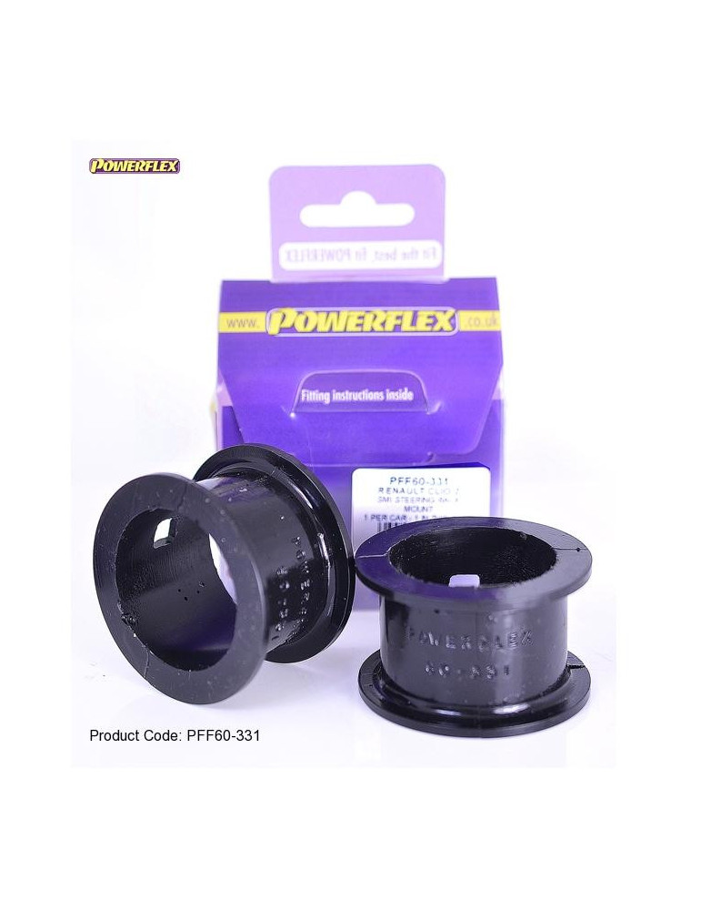 SILENT BLOCS POWERFLEX BLACK SERIES POUR RENAULT CLIO 2 RS CREMAILLERE DE DIRECTION SMI