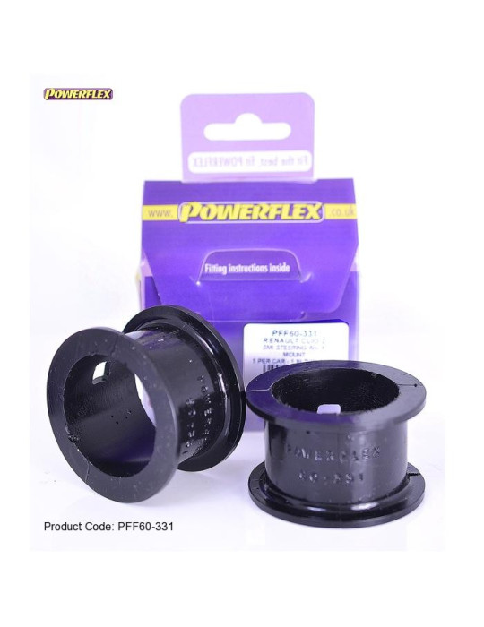 SILENT BLOCS POWERFLEX BLACK SERIES POUR RENAULT CLIO 2 RS CREMAILLERE DE DIRECTION SMI