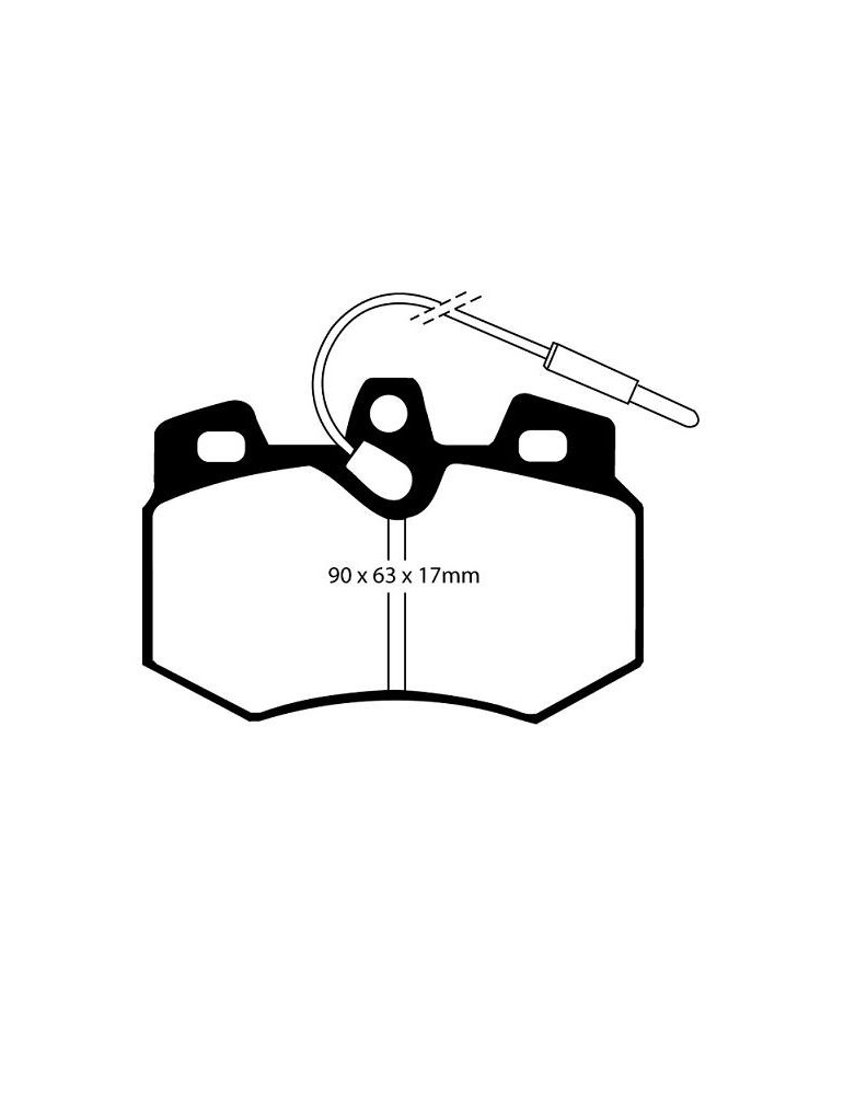 PLAQUETTES DE FREIN EBC avant CITROEN AX GTI/PEUGEOT 106/205 CTI/GTI 105/115//309(étiers girling)