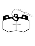 PLAQUETTES DE FREIN EBC avant CITROEN AX GTI/PEUGEOT 106/205 CTI/GTI 105/115//309(étiers girling)