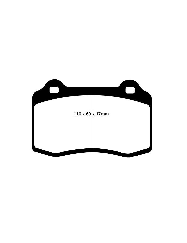 PLAQUETTES DE FREIN EBC avant PEUGEOT 406 coupe 3,0 ETRIER BREMBO/FORD FOCUS RSMK1/LANCIA DELTA INTEGRALE