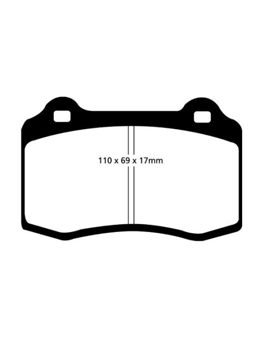 PLAQUETTES DE FREIN EBC avant PEUGEOT 406 coupe 3,0 ETRIER BREMBO/FORD FOCUS RSMK1/LANCIA DELTA INTEGRALE