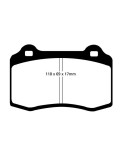 PLAQUETTES DE FREIN EBC avant PEUGEOT 406 coupe 3,0 ETRIER BREMBO/FORD FOCUS RSMK1/LANCIA DELTA INTEGRALE