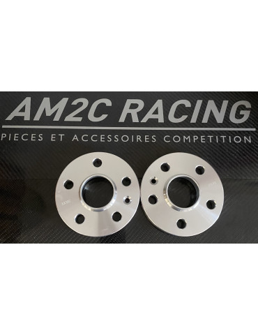 paire elargisseurs de voies alu 20 mm 5x100 audi/vw/seat/skoda