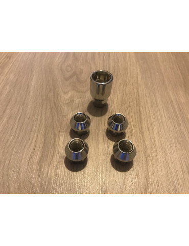 JEU DE 4 ECROUS ANTIVOL 14X150 CONIQUE