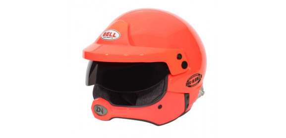 CASQUE FIA JET BELL MAG-10 RALLY PRO 8859-2015/SA2020 OFFSHORE AVEC CLIPS HANS