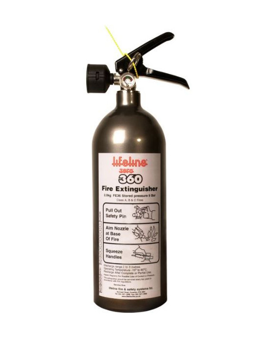Extincteur FIA manuel LIFELINE kit ZERO 360 2 kg
