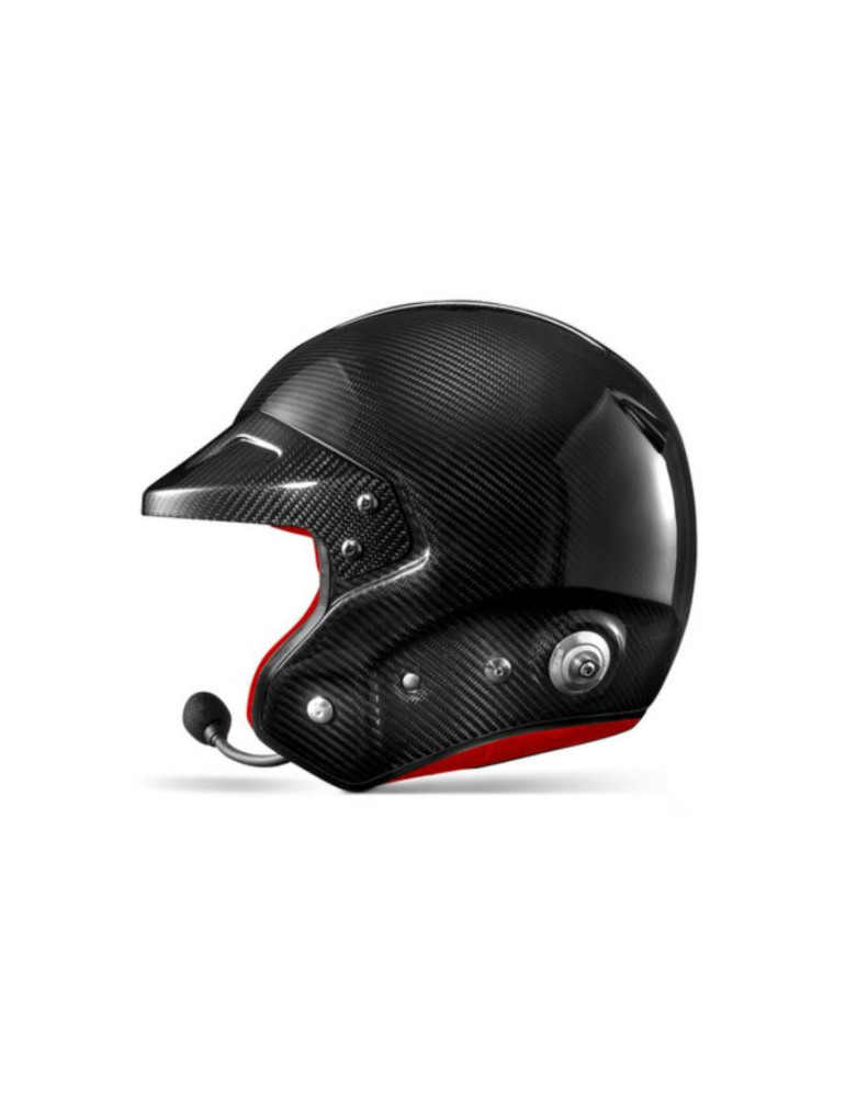 CASQUE JET FIA SPARCO RJ-I CARBONE MOUSSES ROUGES