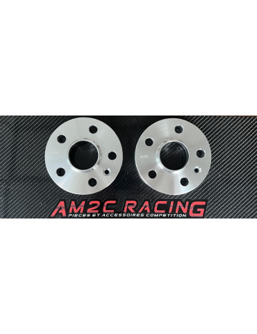 paire elargisseurs de voies alu 20 mm 5x112 audi/vw/seat