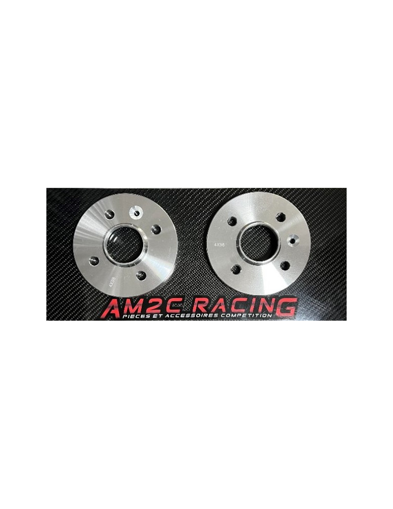 PAIRE ELARGISSEURS DE VOIES ALU 16MM 4X98 ALFA ROMEO/FIAT