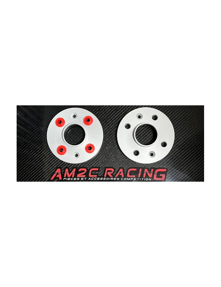 PAIRE ELARGISSEURS DE VOIES ALU 12MM 4X98 ALFA ROMEO/FIAT/FORD/PSA 58MM