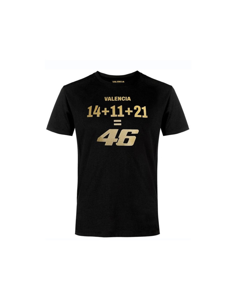 COFFRET T-SHIRT AUTOGRAPHE VALENTINO ROSSI HOMME NOIR