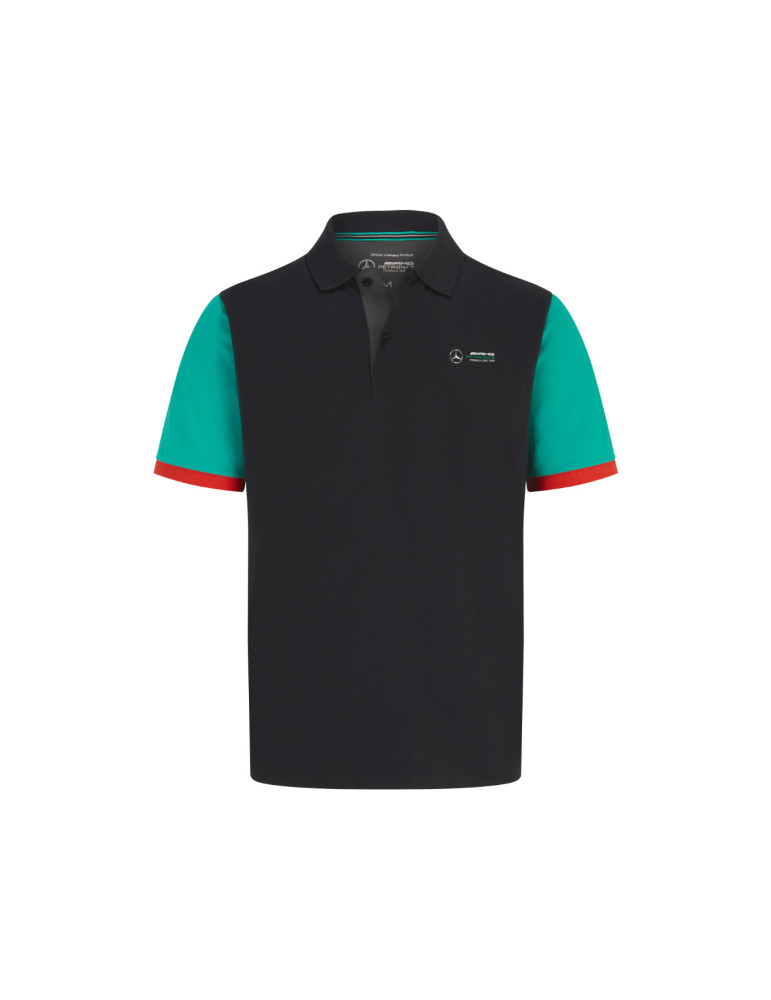 POLO MERCEDES AMG BLOCK NOIR HOMME