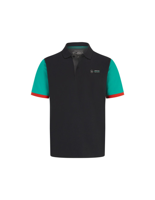 POLO MERCEDES AMG BLOCK NOIR HOMME