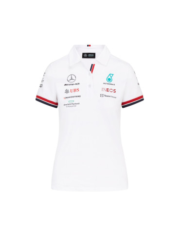 POLO MERCEDES AMG TEAM BLANC FEMME