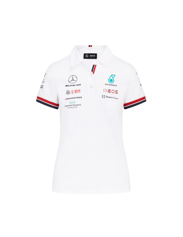 POLO MERCEDES AMG TEAM BLANC FEMME
