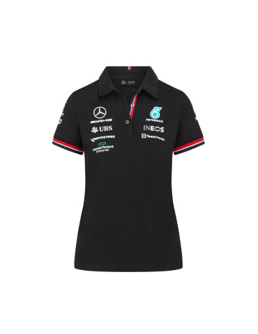 POLO MERCEDES AMG TEAM NOIR FEMME