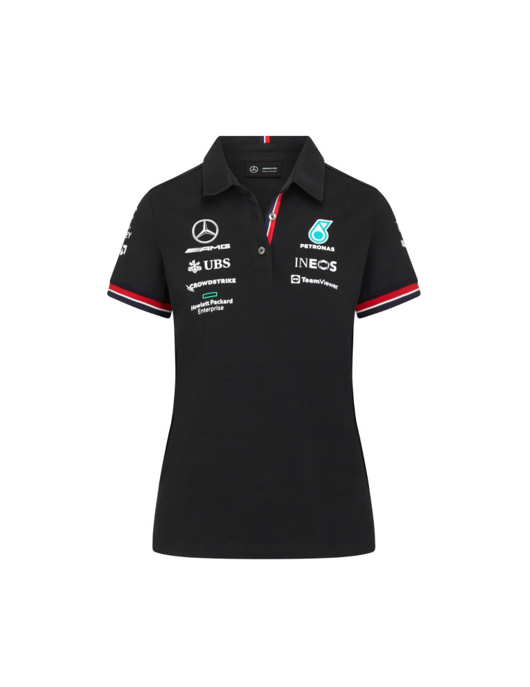 POLO MERCEDES AMG TEAM NOIR FEMME