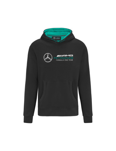 SWEAT CAPUCHE MERCEDES AMG LOGO NOIR HOMME