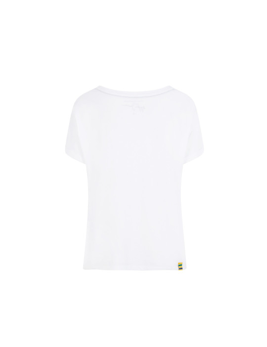 T-SHIRT AYRTON SENNA DRAPEAU FEMME
