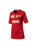 T-SHIRT FERRARI TEAM 2019 ROUGE FEMME
