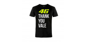 T-SHIRT VALENTINO ROSSI THANK YOU VALE NOIR HOMME
