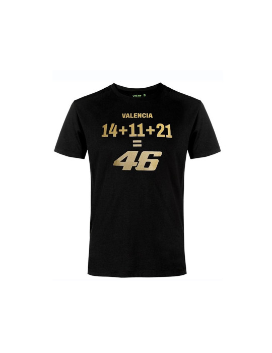 T-SHIRT VALENTINO ROSSI VALENCIA NOIR HOMME
