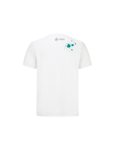 T-SHIRT MERCEDES AMG LEWIS 44 BLANC POUR HOMME 2